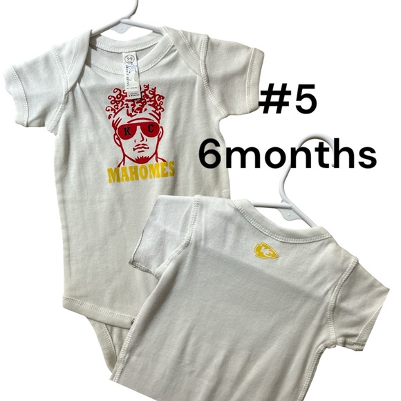 6 months Mahomes onesies - Picture 5 of 5